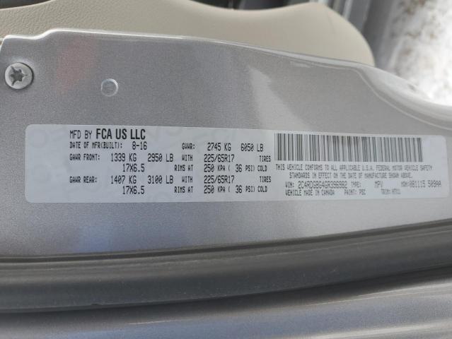 2016 DODGE GRAND CARA - 2C4RDGBG4GR396982