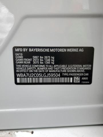 2020 BMW 750 XI WBA7U2C05LGJ59504