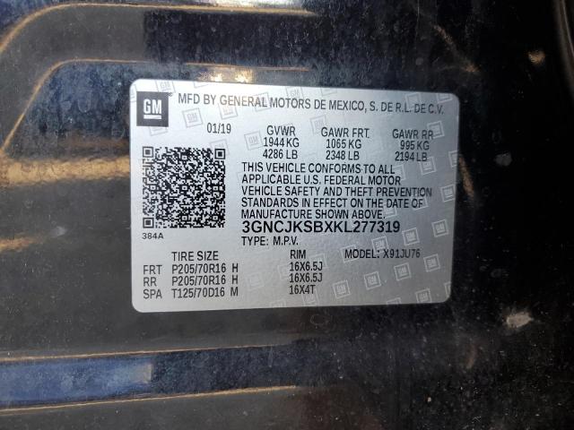 2019 CHEVROLET TRAX LS - 3GNCJKSBXKL277319