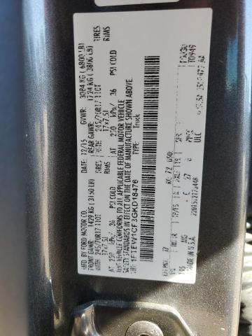 2016 FORD F150 SUPER - 1FTEW1CF3GKD18476