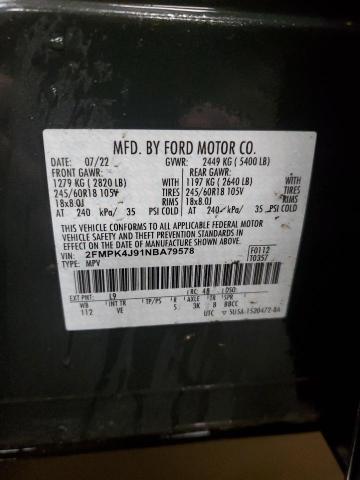 2022 FORD EDGE SEL - 2FMPK4J91NBA79578