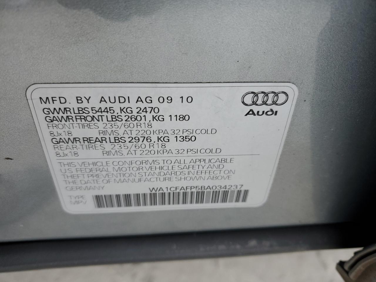 Lot #3048293746 2011 AUDI Q5 PREMIUM