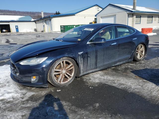 TESLA MODEL S 2013 blue hatchbac electric 5YJSA1CN5DFP10005 photo #1