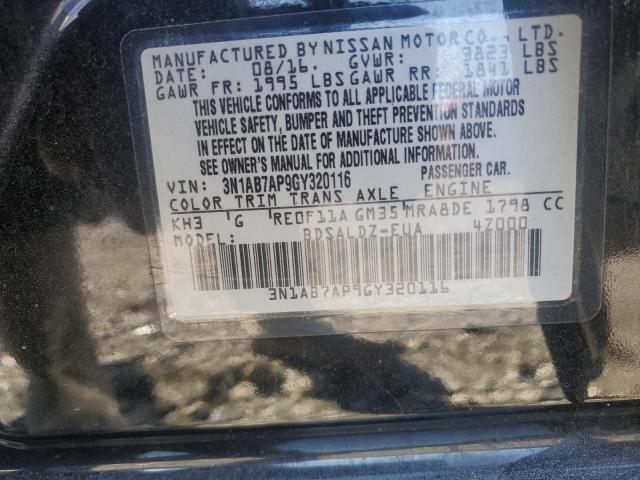 2016 NISSAN SENTRA S - 3N1AB7AP9GY320116