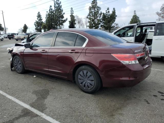 HONDA ACCORD LX 2012 burgundy  gas 1HGCP2F3XCA038244 photo #3