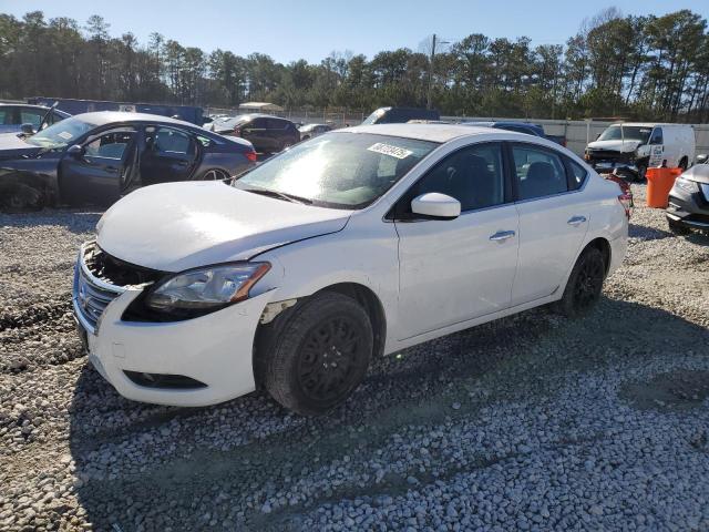 NISSAN SENTRA S 2015 white  gas 3N1AB7AP5FL664005 photo #1