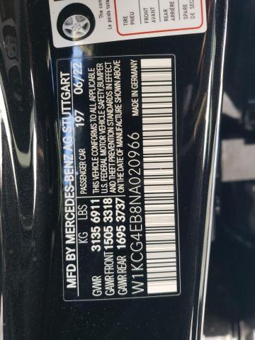 2022 MERCEDES-BENZ EQS SEDAN - W1KCG4EB8NA020966