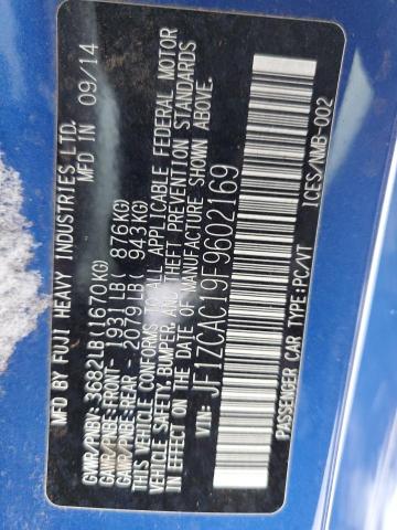 2015 SUBARU BRZ 2.0 LI - JF1ZCAC19F9602169