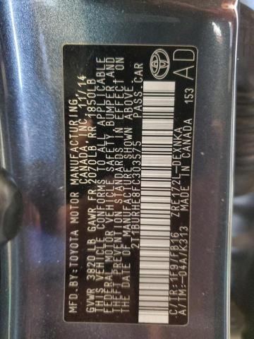 2015 TOYOTA COROLLA L - 2T1BURHE8FC303575