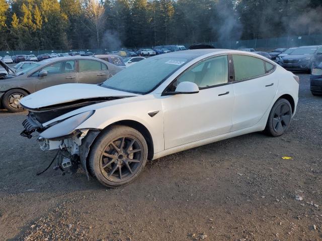 TESLA MODEL 3 2022 white  electric 5YJ3E1EAXNF344238 photo #1