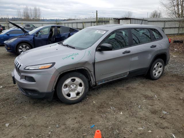 JEEP CHEROKEE S 2015 silver  gas 1C4PJLAB1FW731782 photo #1