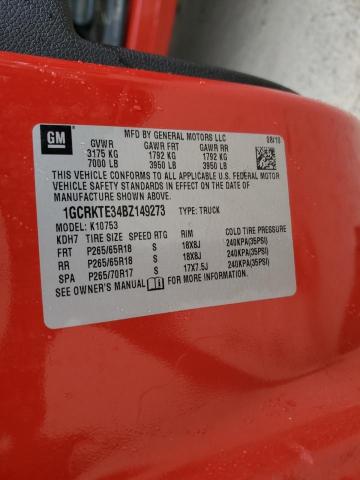 2011 CHEVROLET SILVERADO - 1GCRKTE34BZ149273