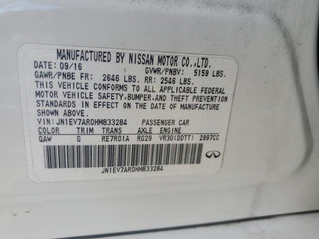2017 INFINITI Q50 PREMIU - JN1EV7AR0HM833284