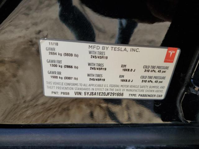 2018 TESLA MODEL S - 5YJSA1E20JF291656
