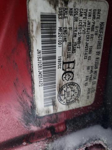 2018 NISSAN QASHQAI SV JN1BJ1CR1JW251472