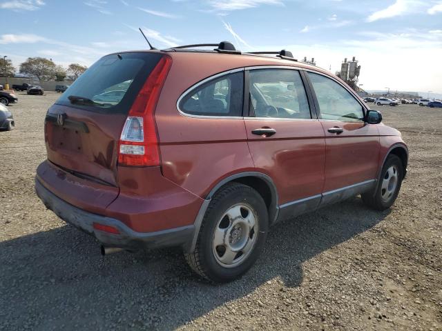 HONDA CR-V LX 2007 red  gas JHLRE38317C077593 photo #4