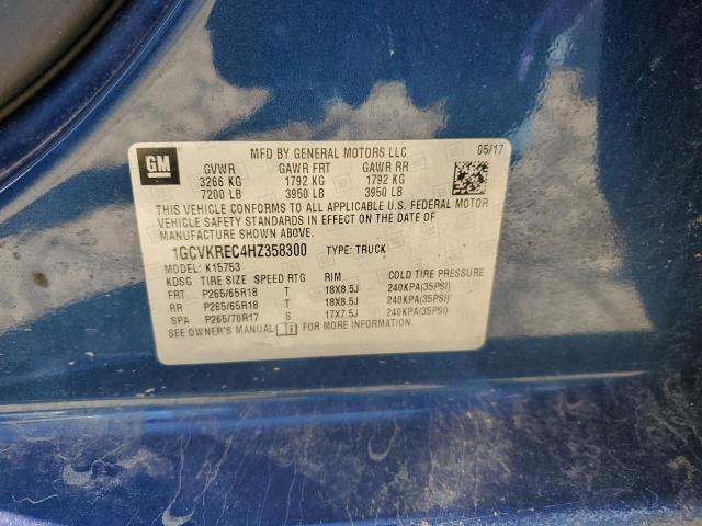 2017 CHEVROLET SILVERADO - 1GCVKREC4HZ358300