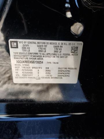 2016 CHEVROLET SILVERADO - 3GCUKRECXGG139254