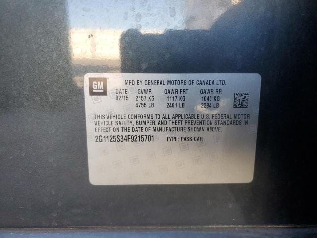 2015 CHEVROLET IMPALA LT - 2G1125S34F9215701