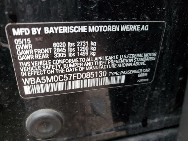2015 BMW 550 XIGT WBA5M0C57FD085130