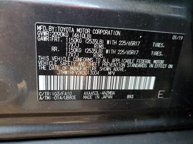 2019 TOYOTA RAV4 XLE - JTMW1RFV2KD013004