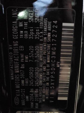 2021 KIA TELLURIDE - 5XYP5DHC3MG172724