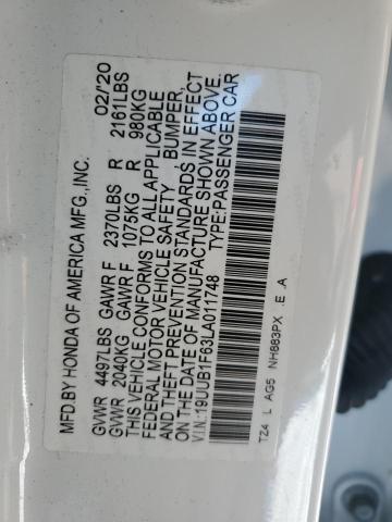 2020 ACURA TLX TECHNO - 19UUB1F63LA011748