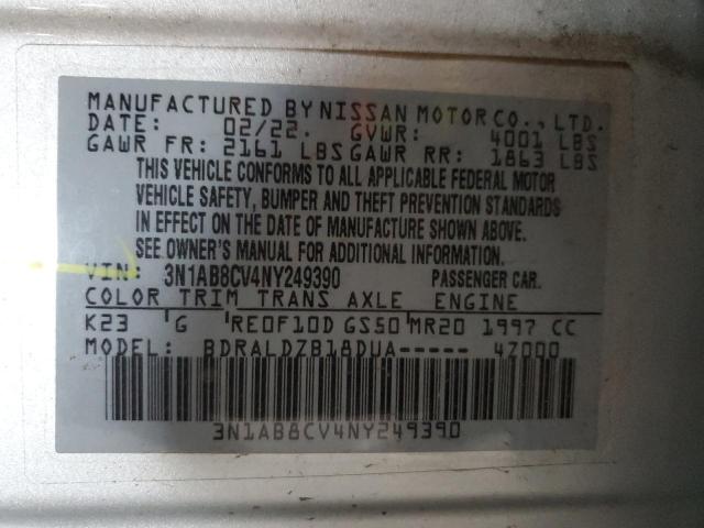 2022 NISSAN SENTRA SV 3N1AB8CV4NY249390