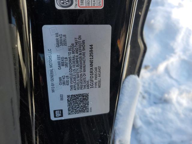 2022 CHEVROLET CAMARO LT - 1G1FD1RX4N0125944