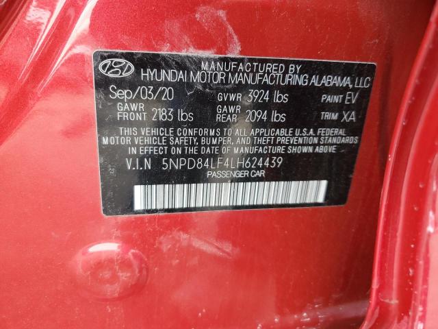 2020 HYUNDAI ELANTRA SE - 5NPD84LF4LH624439