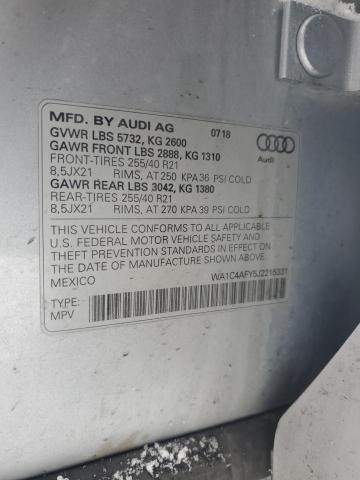 2018 AUDI SQ5 PRESTI WA1C4AFY5J2215331