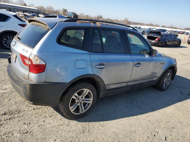 BMW X3 3.0I 2005 blue  gas WBXPA93495WD16814 photo #4