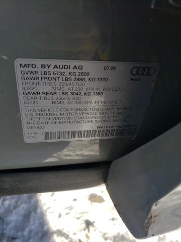 2020 AUDI SQ5 PREMIU WA1B4AFY6L2092234