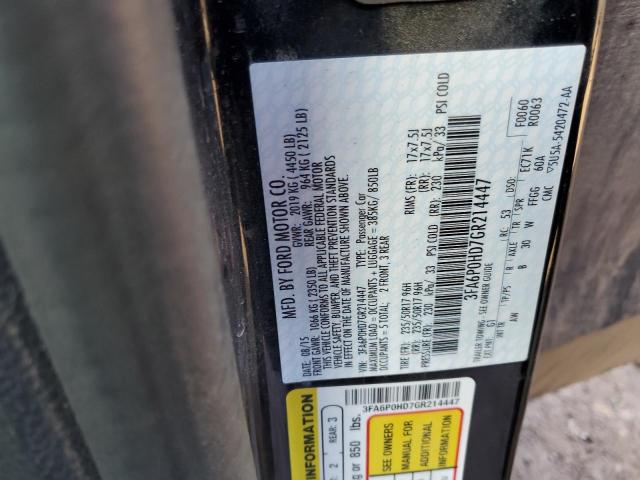 2016 FORD FUSION SE - 3FA6P0HD7GR214447