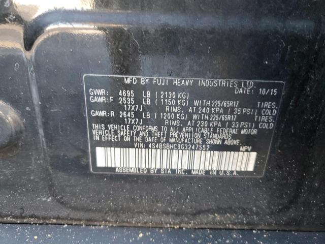 2016 SUBARU OUTBACK 2. - 4S4BSBHC9G3247552