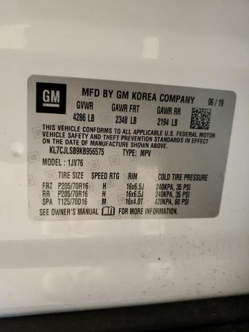 2019 CHEVROLET TRAX 1LT - KL7CJLSB9KB956575
