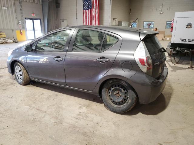 TOYOTA PRIUS C 2012 gray  hybrid engine JTDKDTB3XC1017800 photo #3