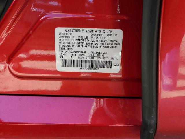2019 INFINITI Q50 RED SP - JN1FV7AP4KM780082