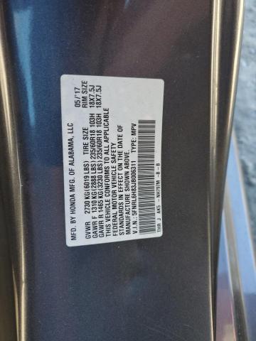 2018 HONDA ODYSSEY TO 5FNRL6H83JB006311