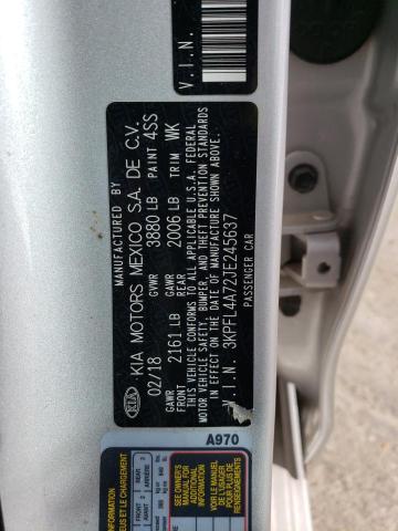 2018 KIA FORTE LX 3KPFL4A72JE245637