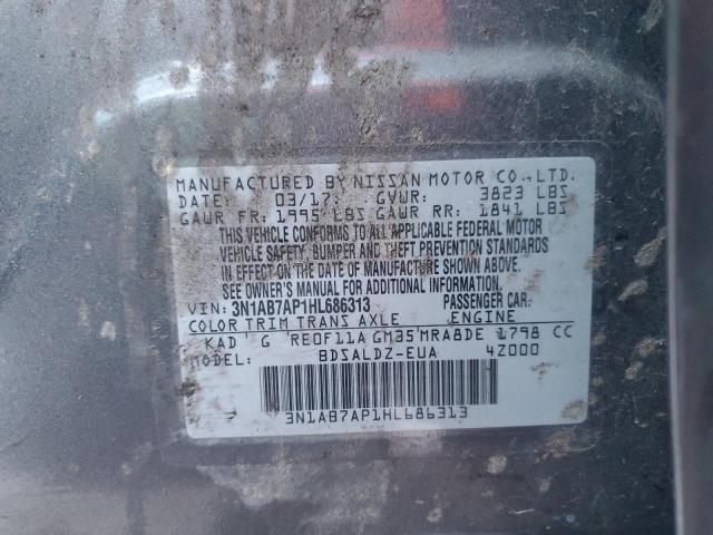2017 NISSAN SENTRA S - 3N1AB7AP1HL686313