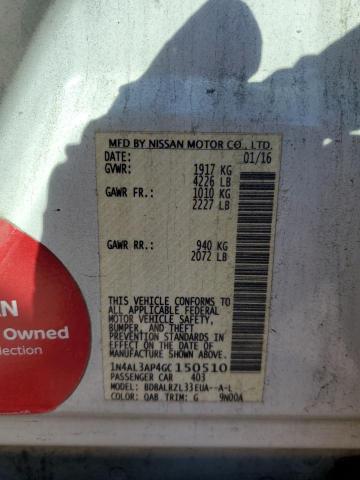 2016 NISSAN ALTIMA 2.5 - 1N4AL3AP4GC150510