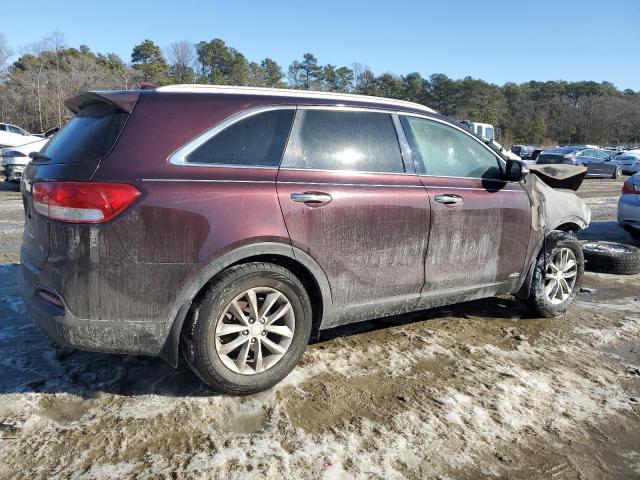 KIA SORENTO LX 2016 burgundy  gas 5XYPGDA3XGG078171 photo #4