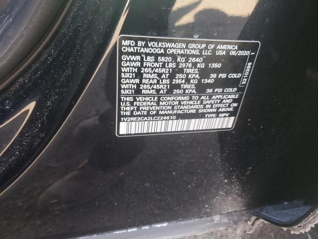 2020 VOLKSWAGEN ATLAS CROS - 1V2RE2CA2LC224610