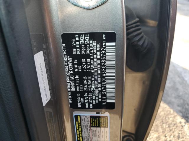 2015 HYUNDAI SANTA FE S 5XYZUDLA3FG286792