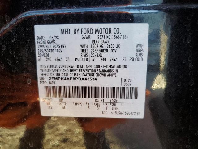 2023 FORD EDGE ST - 2FMPK4AP8PBA43534