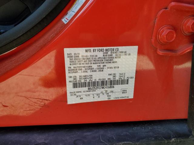2021 FORD ECOSPORT S - MAJ3S2FE7MC416806