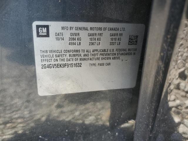 2015 BUICK REGAL 2G4GV5EK9F9151632