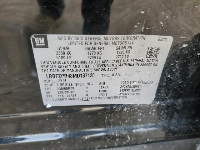 2021 BUICK ENVISION E LRBFZPR48MD137120
