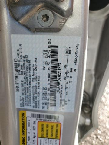 2019 FORD FUSION SE - 3FA6P0HD4KR251223